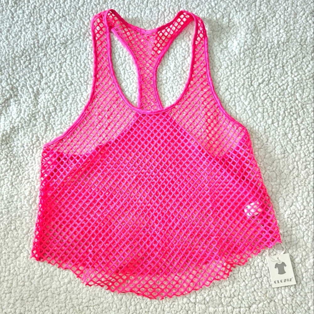 NWT fishnet tank